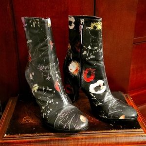 Matisse Floral "Graffiti" Ankle Boots.